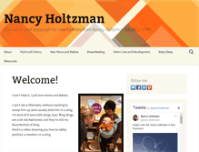 Tablet Screenshot of nancyholtzman.com